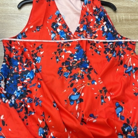 Floral blouse, sleeveless top size‎ Large - Picture 4 of 5